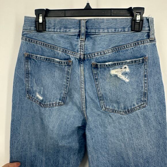 Free People blossom rigid skinny jeans size 27 high rise button fly distressed - Picture 6 of 15